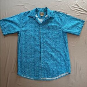 Ariat Teal Paisley Short-Sleeve Button-Down Shirt